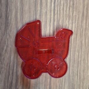 Vintage Red Baby Carriage Cookie Cutter USA Crown Mark Retro Kitchen Nursery